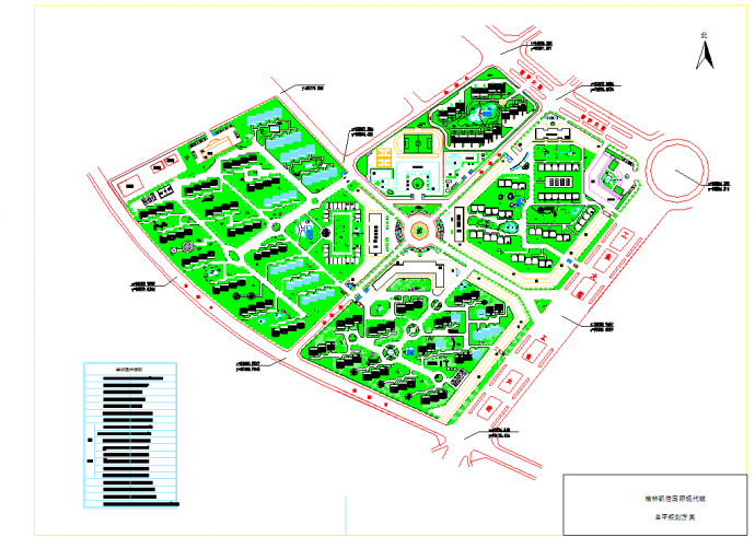 某现代城详细规划方案设计图（含经济技术指标）_图1
