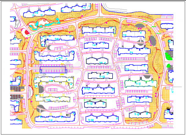 【南京市】某居住小区详细规划图纸-图一