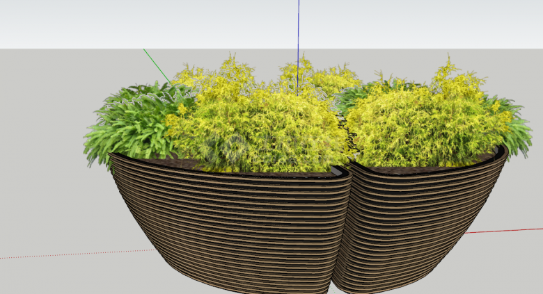 室外易存活绿色植物su模型-图二