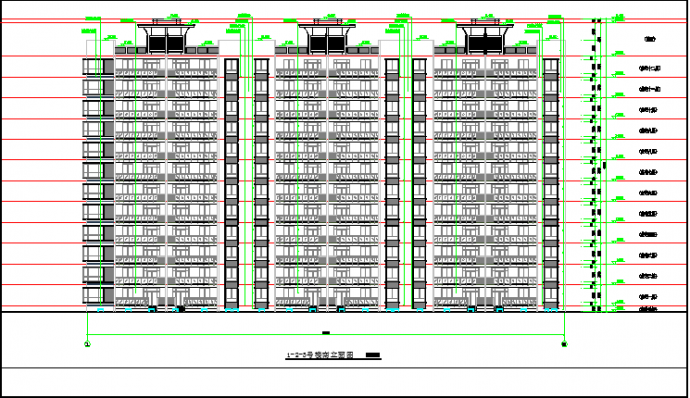 板式小高层住宅楼建筑施工图（含设计说明）_图1