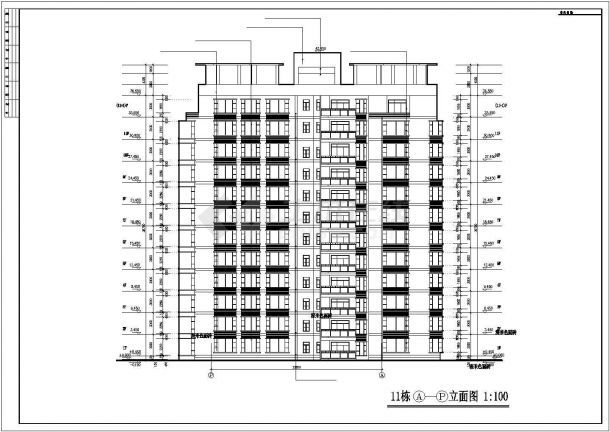 【上海】某高档花园全套建筑施工图-图一