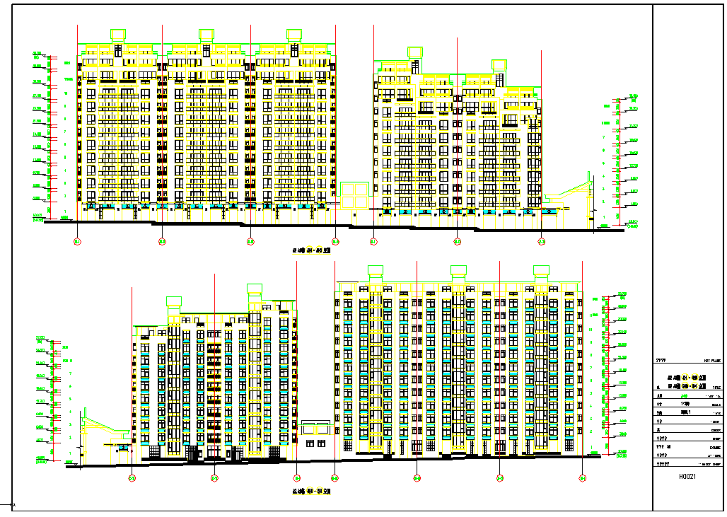 南方某地高层商住楼建筑图（全套）