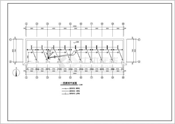 生产车库及保管器材仓库项目建筑施工图（含电气）-图二