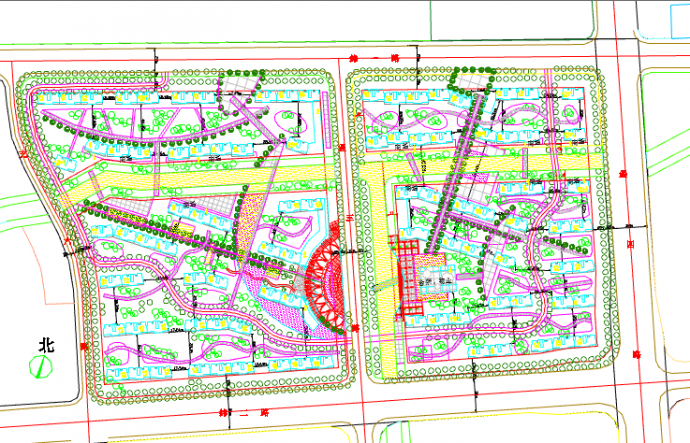 某住宅小区建筑设计规划方案平面图_图1