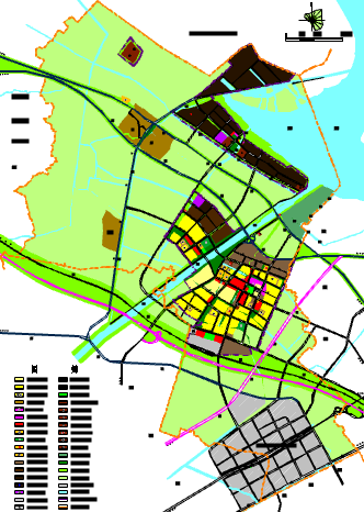 某大型小镇总体详细建筑设计规划图_图1
