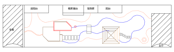 某地小型庭院园林绿化设计图（共3张）-图二