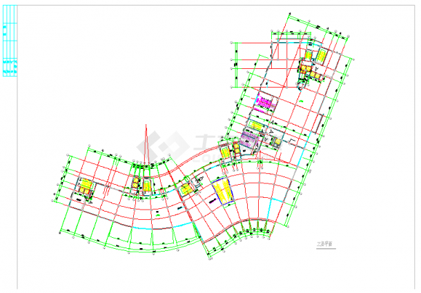 某地区高层商住楼全套建筑施工图纸-图二