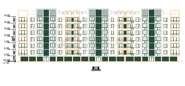 某地区大型公寓建筑施工图纸（全套）-图一