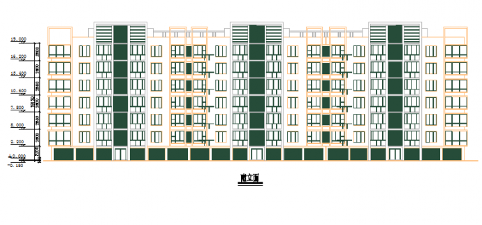 某地区大型公寓建筑施工图纸（全套）_图1