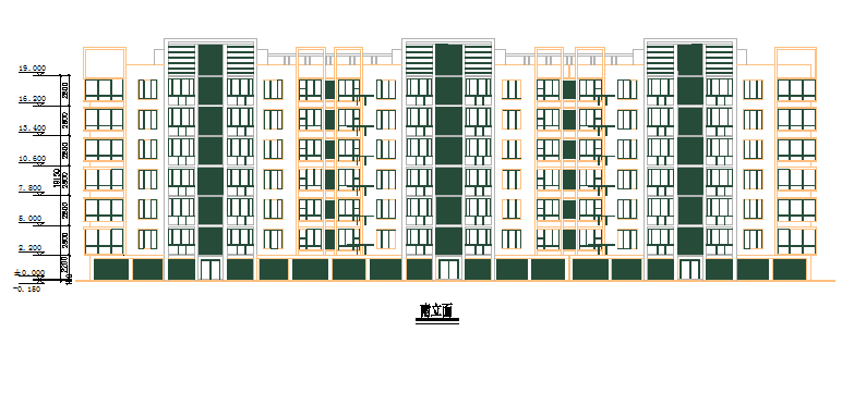 某地区大型公寓建筑施工图纸（全套）