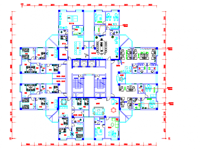 南方某地区大型住宅详细设计方案图_图1