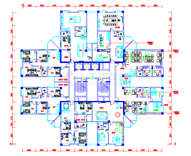 南方某地区大型住宅详细设计方案图-图二