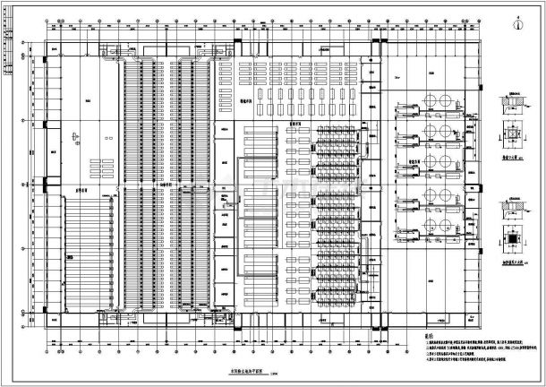 某纺织厂车间除尘空调系统cad设计施工图-图二