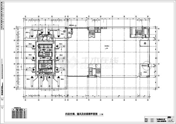 某办公大楼空调系统设计cad施工图纸-图二