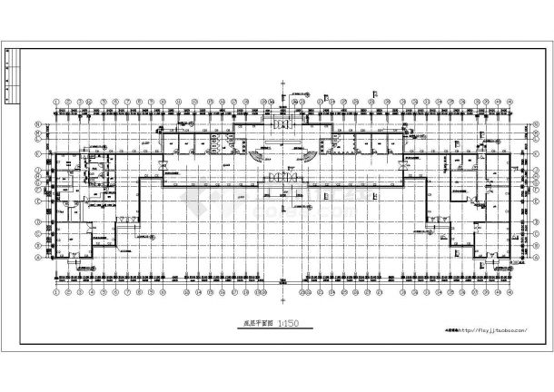 某地区大型二层茶馆建筑施工图纸（共12张）-图二