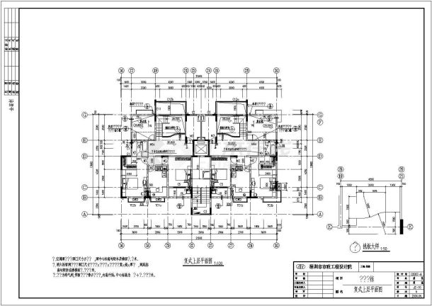 某地聚盛花园小高层住宅楼建筑设计图纸-图二