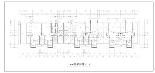 CAD图纸设计某多层住宅建筑图-图二