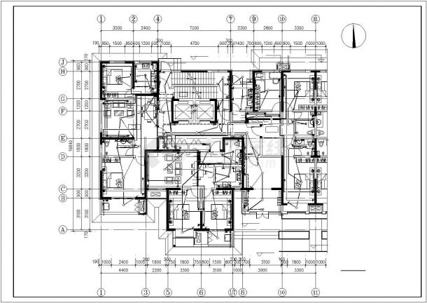 某市高层民用住宅楼电气设计施工图纸-图一