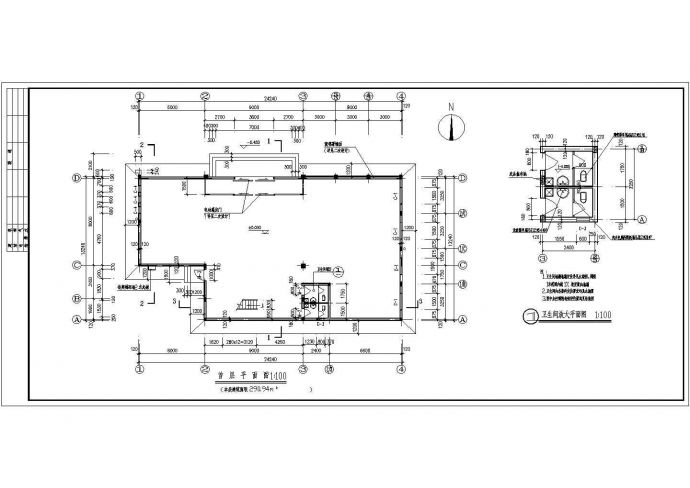 某大型售楼中心施工图（含设计说明）_图1