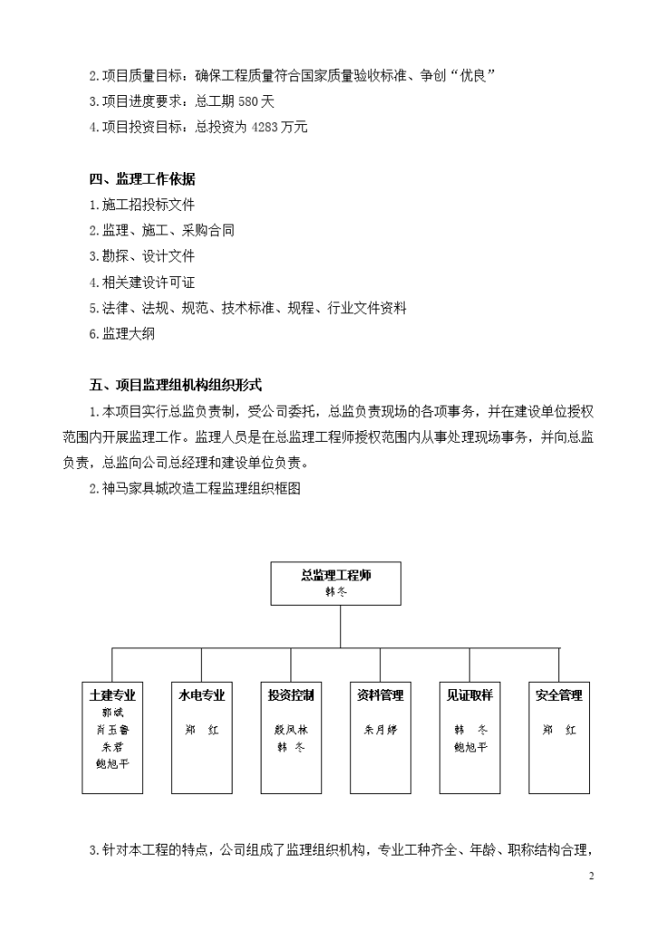 神马家具城改造工程监理规划-图二