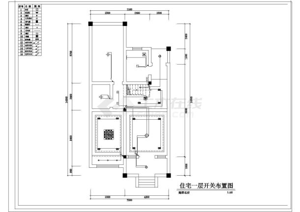 某城市越都名府室内装修设计图纸（共14张）-图一