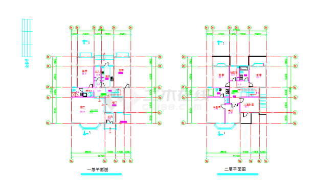 低层连排住宅建筑施工图（共7张）-图二