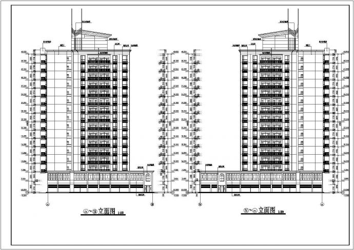 某地高层住宅办公全套综合楼建筑设计图_图1