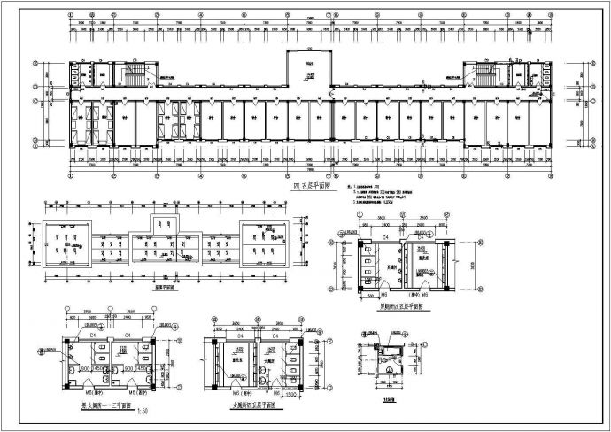 综合办公楼建筑设计施工图纸（含设计说明）_图1