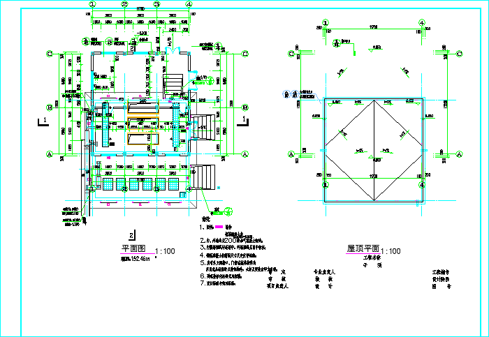 某水厂变电房全套施工设计图纸（含门窗表）