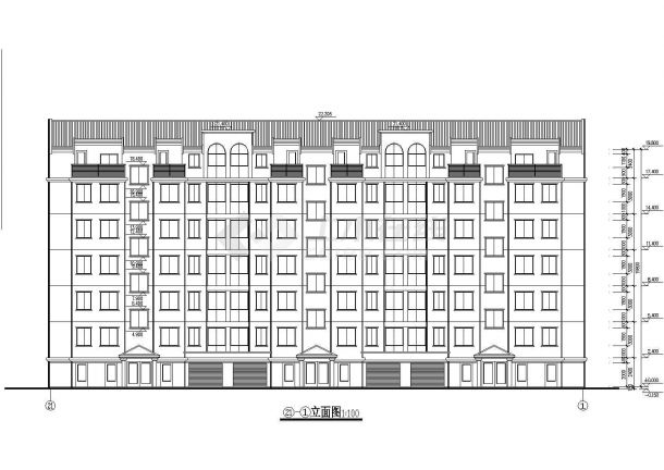 某单元式多层住宅设计施工图（共11张）-图二