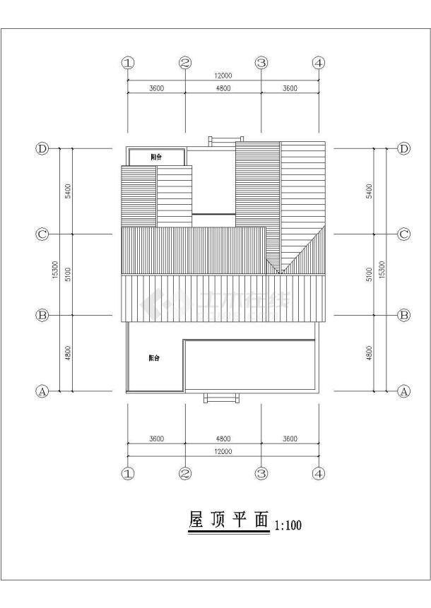 某新农村居民住宅设计图纸（共8张）-图一