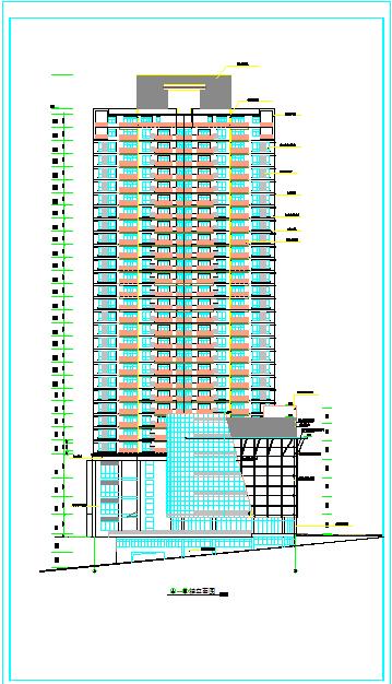 某市32层高层住宅建筑设计施工图纸_图1