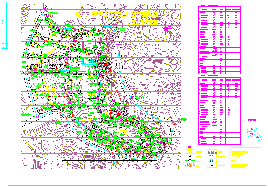 枫林蓝岸居住小区详细规划三期总平面图