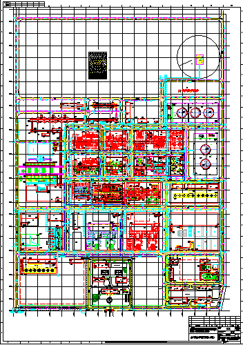 工厂全厂给排水管道总平面图_图1