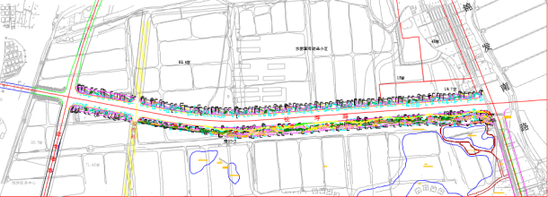 某市政道路标准段景观建筑设计方案-图一