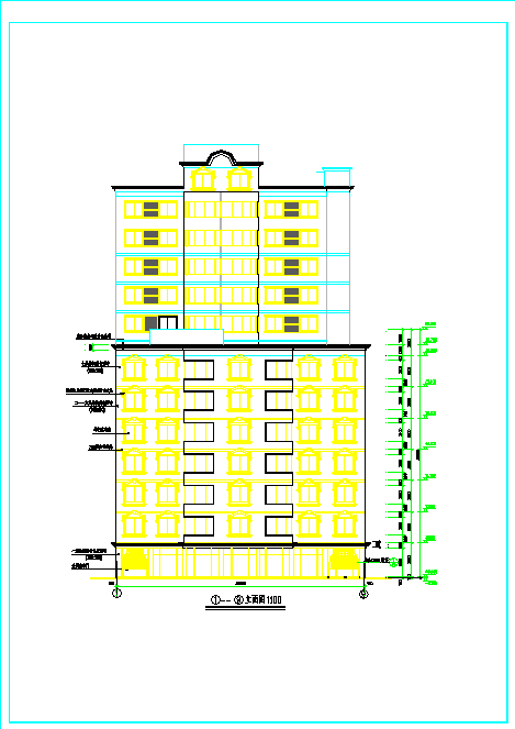 某地区某欧式宾馆全套建筑施工图纸_图1