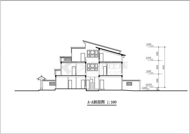 某多层住宅总体平面设计图（共5张）-图二