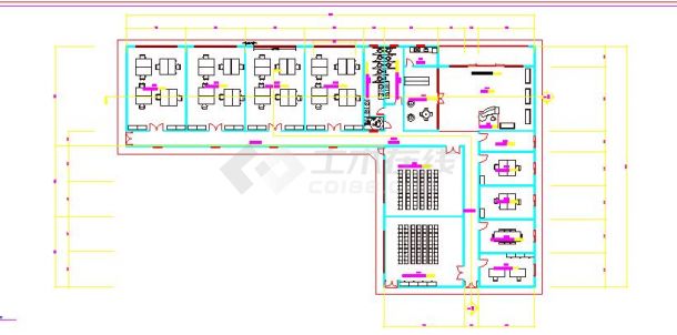 安国石油学院商务中心工业建筑施工图-图一