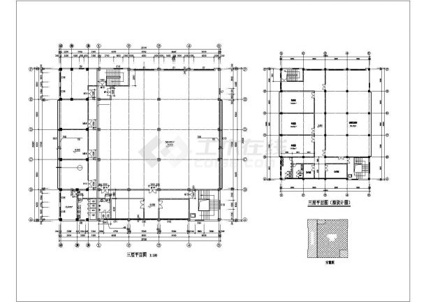 某地市学校教学楼建筑设计施工图纸-图二