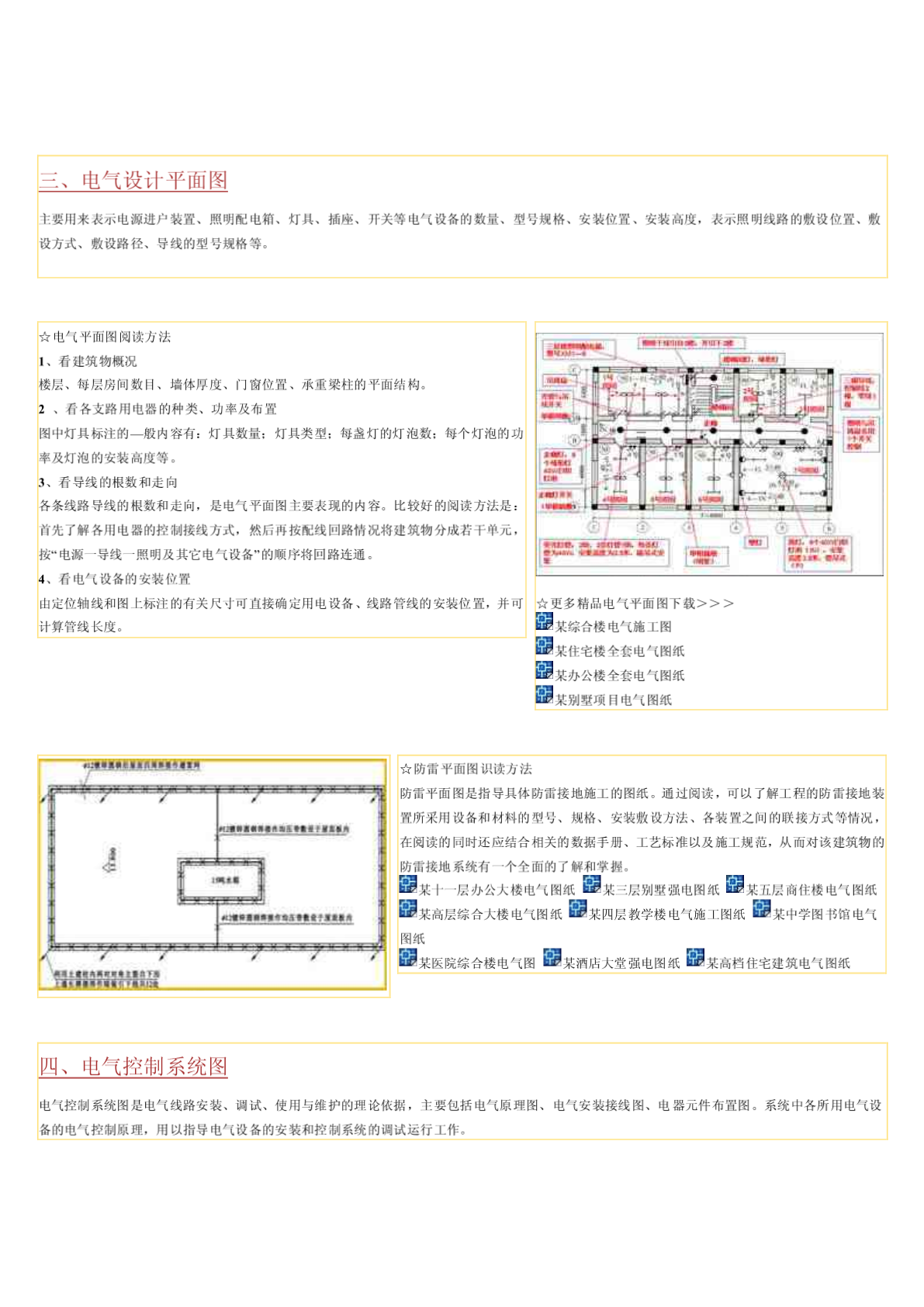 建筑电气cad施工图纸识读方法-图二