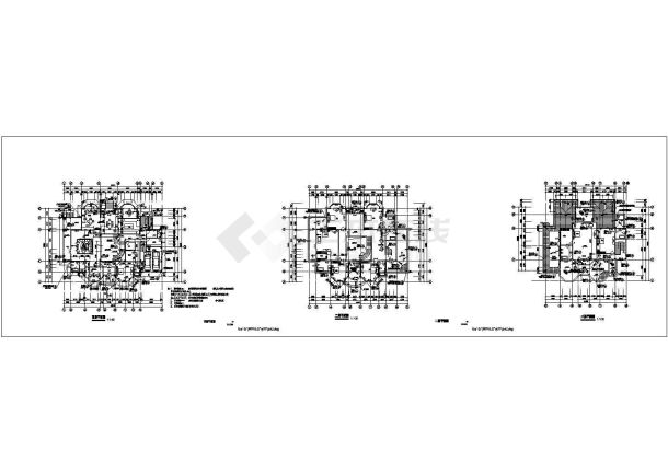 都市高档三层自建别墅建筑设计图纸-图二