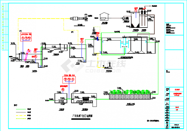 某城市工厂污水处理厂自控电气cad系列详细图纸-图一