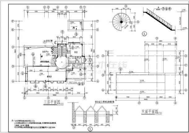 高档砖混中式风格自建别墅建筑设计图-图二