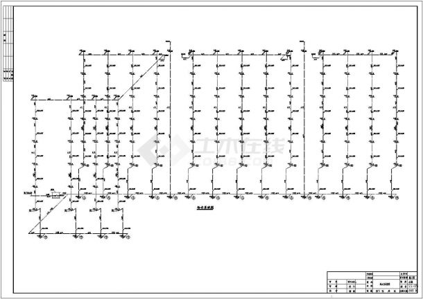 某地框架结构6层工厂职工宿舍楼给排水设计图-图一