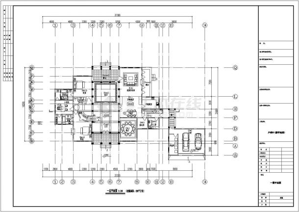 古典风格二层高档房屋建筑户型设计图-图二