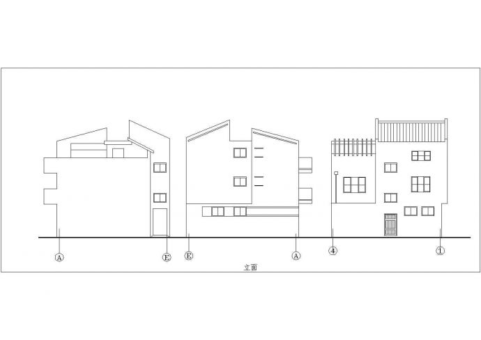 带晒台简单农村房屋建筑设计方案图_图1