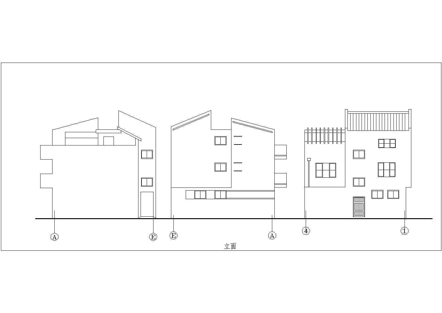 带晒台简单农村房屋建筑设计方案图