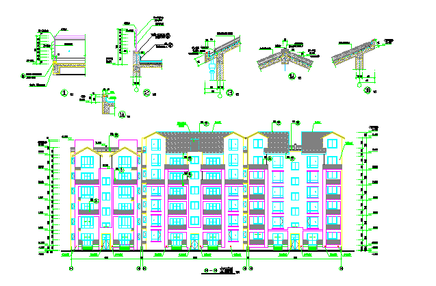 某地区复式住宅楼设计施工方案图纸_图1