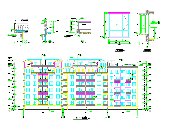 某地区复式住宅楼设计施工方案图纸-图二