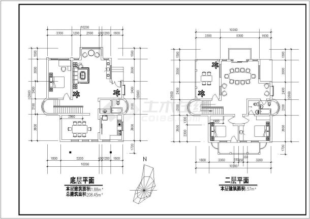 简约实用新农村房屋建筑设计方案图-图二